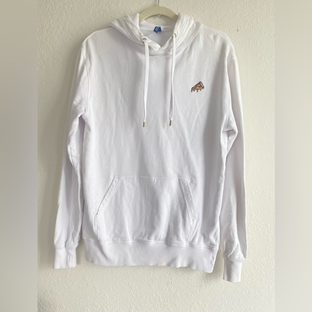 Hoodie in lightweight cotton sweatshirt fabric with a kangaroo pocket and double
